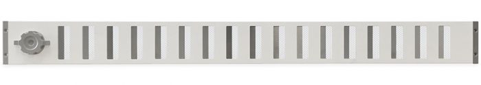 Aluminium afsluitbaar schuifrooster opbouw 1000 x 90mm - WIT