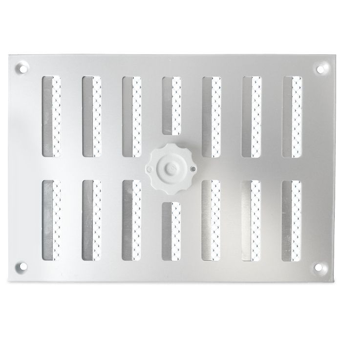 Aluminium afsluitbaar schuifrooster opbouw 215 x 150mm - ALU
