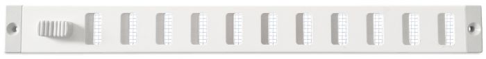 Aluminium afsluitbaar schuifrooster opbouw 300 x 30mm - WIT