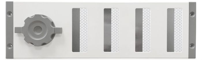 Aluminium afsluitbaar schuifrooster opbouw 300 x 90mm - WIT