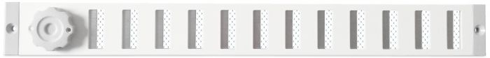 Aluminium afsluitbaar schuifrooster opbouw 370 x 40mm - WIT