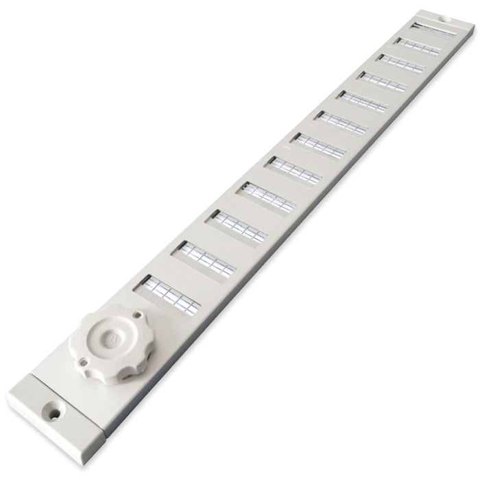 Aluminium afsluitbaar schuifrooster opbouw 500 x 40mm - ALU