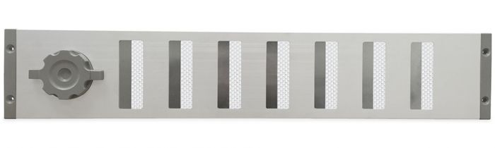 Aluminium afsluitbaar schuifrooster opbouw 500 x 90mm - ALU