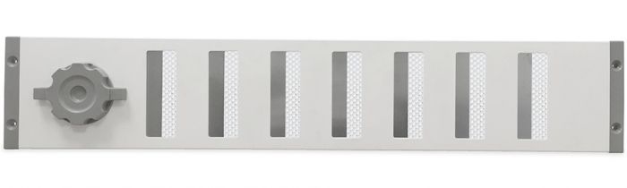 Aluminium afsluitbaar schuifrooster opbouw 500 x 90mm - WIT