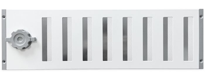 Aluminium afsluitbaar schuifrooster opbouw 500 x 150mm - WIT