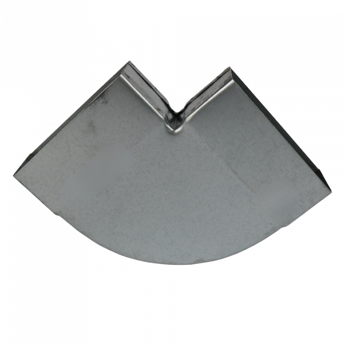 Rechthoekige (instort) bocht 90º horizontaal - 100mm x 40mm