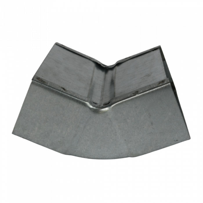 Rechthoekige korte (instort) bocht 45º verticaal - 200mm x 40mm