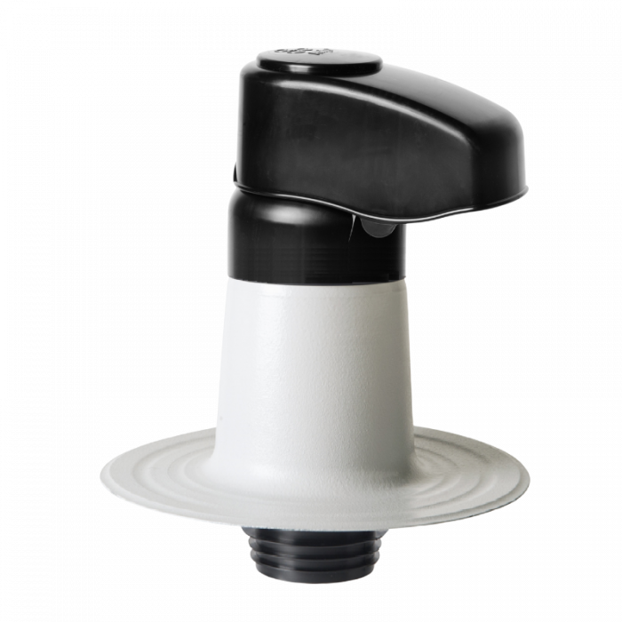 Kabeldoorvoer dubbelwandig - Ø 60mm - PVC - platdak