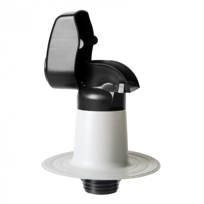 Kabeldoorvoer dubbelwandig - Ø 60mm - PVC - platdak