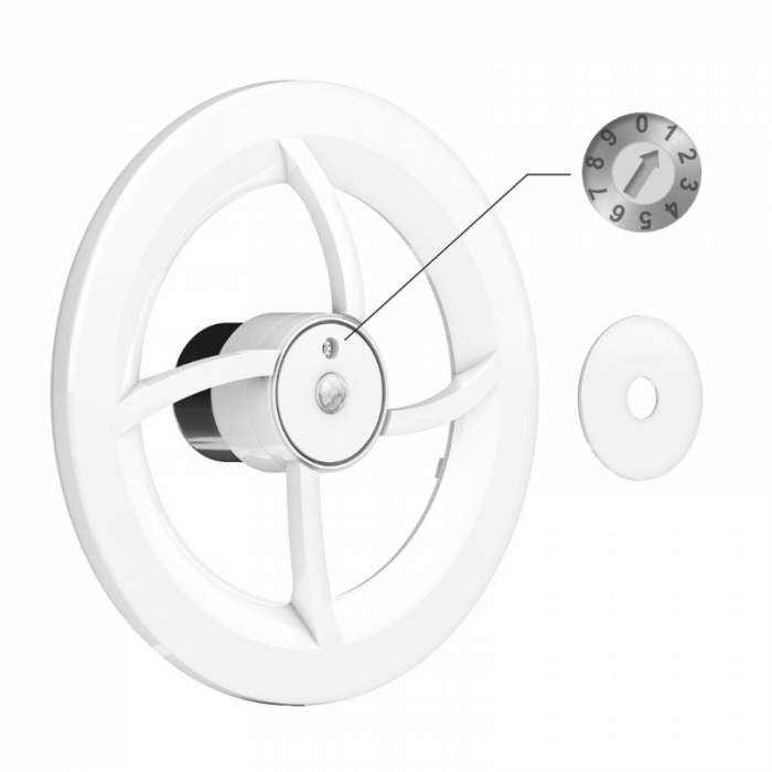 Vent-Axia - Solara - badkamerventilator - Ø 100/125mm - vocht- en bewegingssensor - nalooptimer - Zwart