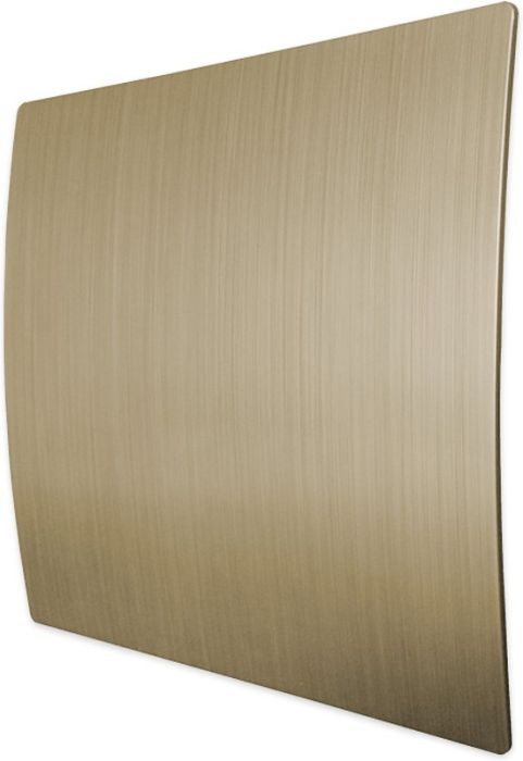 Design ventilatierooster vierkant (afvoer & toevoer) Ø125mm - kunststof - goud