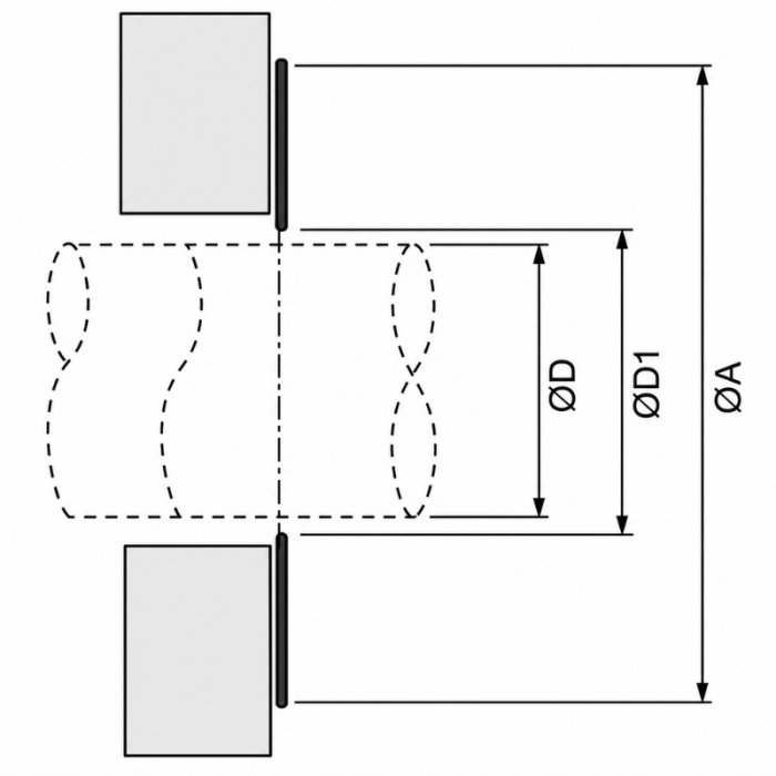 Afwerkrozet voor spiraalbuis galva Ø 150mm - gegalvaniseerd staal Afwerkrozet voor spiraalbuis galva Ø 150mm - gegalvaniseerd staal