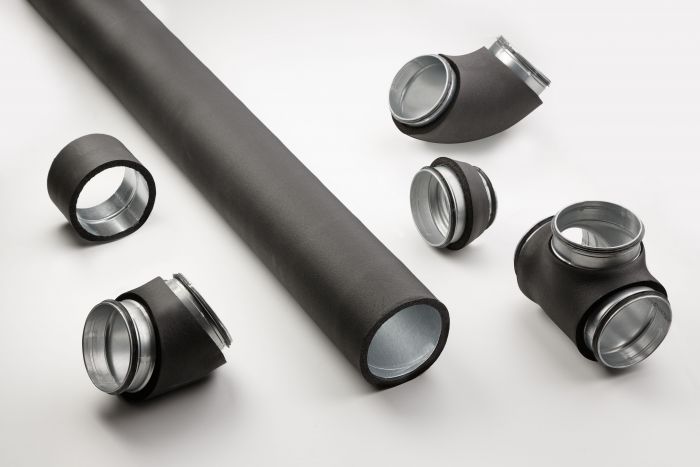 Geïsoleerd Verloopstuk - Ø 180-125 - geperst - SAFE - 13mm isolatie