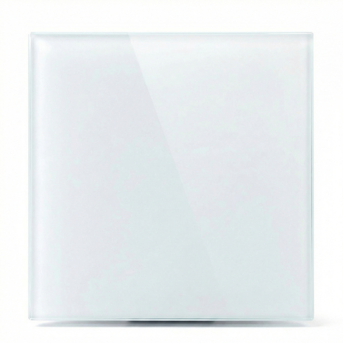 Whisper pro-design badkamer ventilator - Ø100mm - met nalooptimer en vochtsensor - vlak glas - mat wit