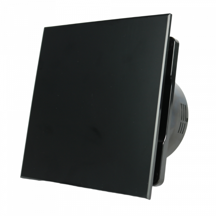 Whisper Pro-Design badkamerventilator - Ø100mm - aan/uit - vlak kunststof - mat zwart - zwarte ventilator Whisper Pro-Design badkamerventilator - Ø100mm - aan/uit - vlak kunststof - mat zwart - zwarte ventilator