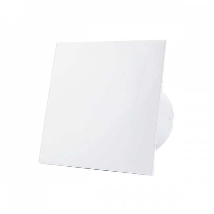 Whisper Pro-Design badkamerventilator - Ø125mm - aan/uit - vlak kunststof - wit