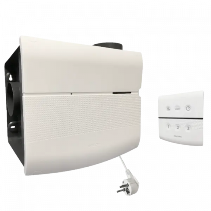 Orcon MVS-15R woonhuisventilator - 550 m3/h - Randaarde - met RF-afstandsbediening