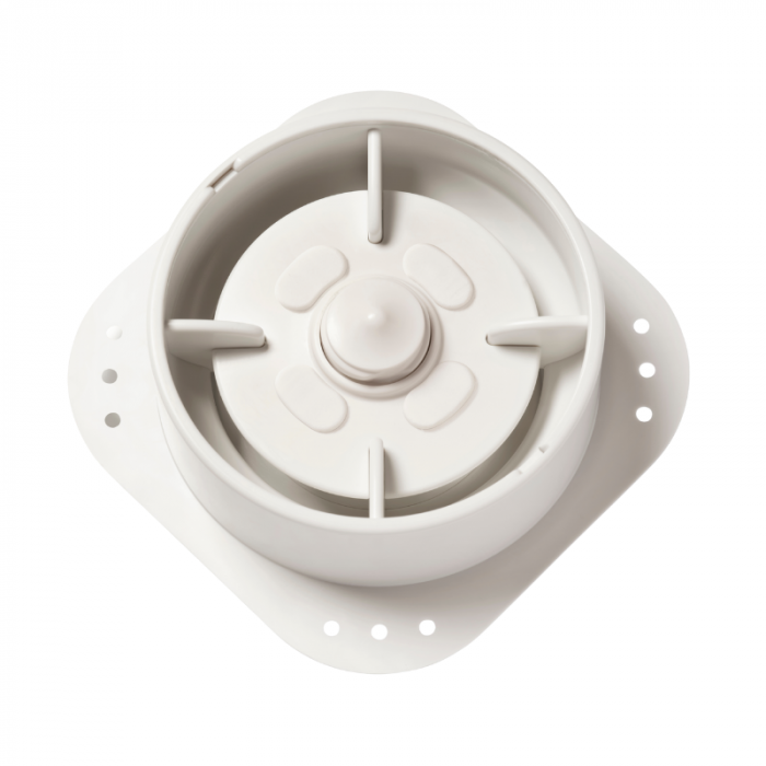 NoShow designventiel Ø 125mm stretch voor spanplafond - toevoer/afvoer - Wit