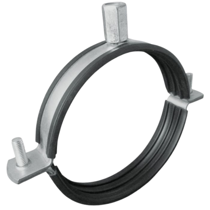 Ophangbeugel voor spirobuis Ø 225mm met rubber inlage