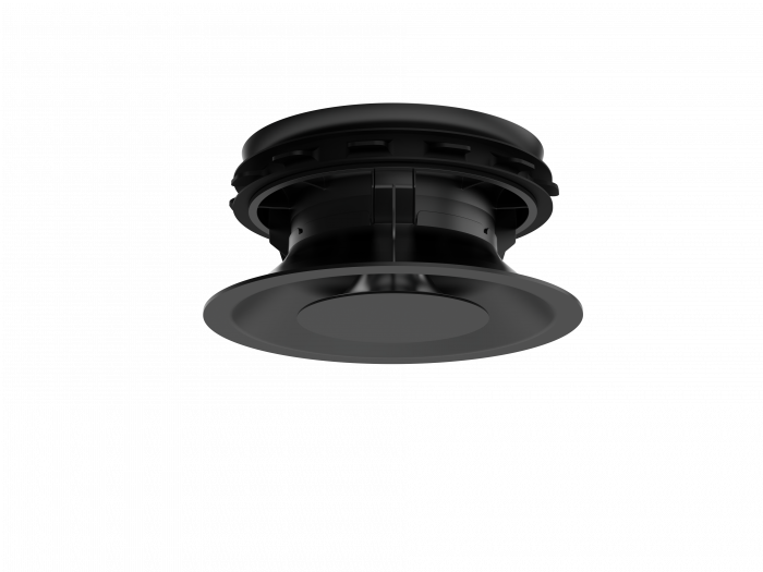 Pradovent -trim- Ø 125mm design ventiel (toevoer & afvoer) - Zwart