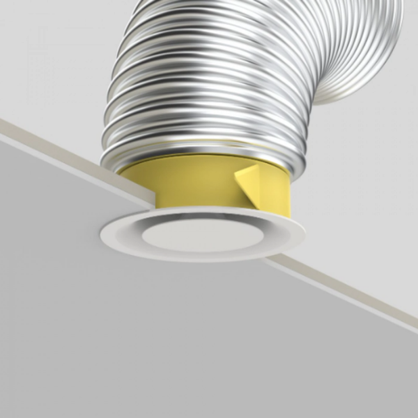 Pradovent Trim Ø100 mm montagering – voor flexibele slangen