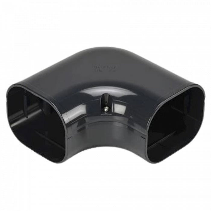 Airco lange vlakke bocht 90 graden - Antraciet