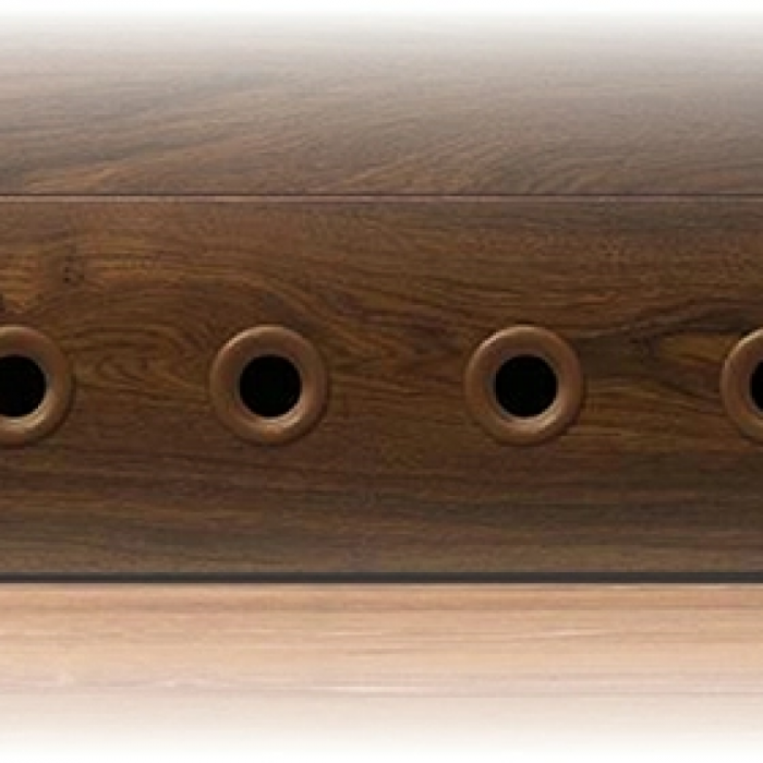 Rond deurrooster Ø40mm - kunststof bruin