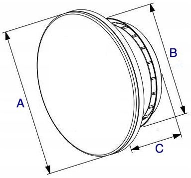 Whisper Designventiel 125mm kunststof - toevoer/afvoer - WIT RAL9016 Whisper Designventiel 125mm kunststof - toevoer/afvoer - WIT RAL9016