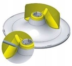 Whisper Designventiel 125mm kunststof - toevoer/afvoer - WIT RAL9016 Whisper Designventiel 125mm kunststof - toevoer/afvoer - WIT RAL9016