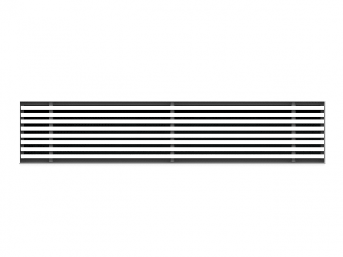 Instucbaar frameloos wandrooster - 1000x250mm