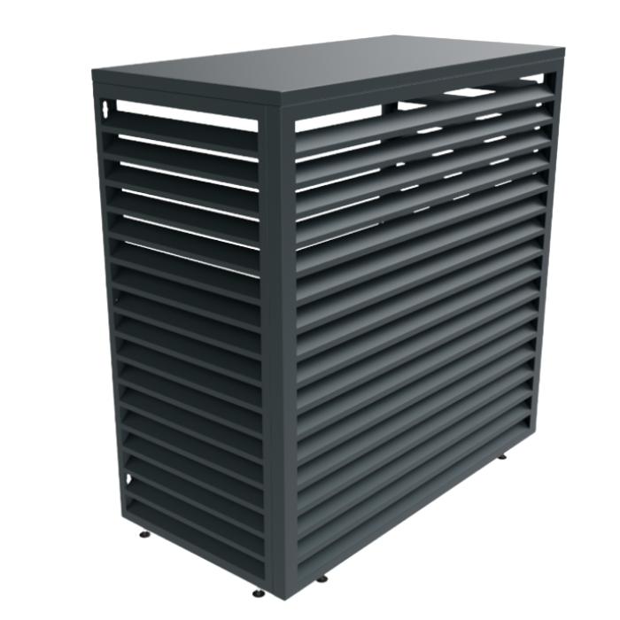 Aircover 1200 - RAL7016 - Luxe (airco) buitenunit omkasting - 120 x 110 x 65 cm Aircover 1200 - RAL7016 - Luxe (airco) buitenunit omkasting - 120 x 110 x 65 cm