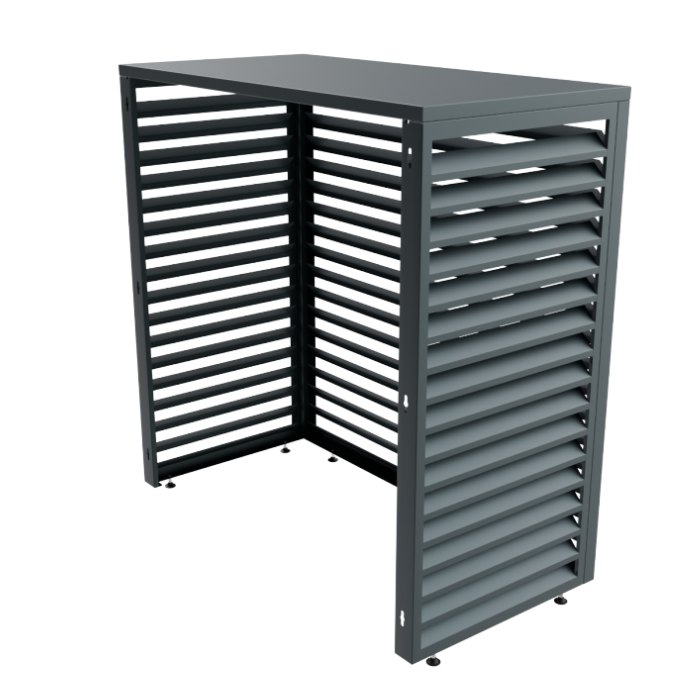Aircover 1200 - RAL7016 - Luxe (airco) buitenunit omkasting - 120 x 110 x 65 cm Aircover 1200 - RAL7016 - Luxe (airco) buitenunit omkasting - 120 x 110 x 65 cm