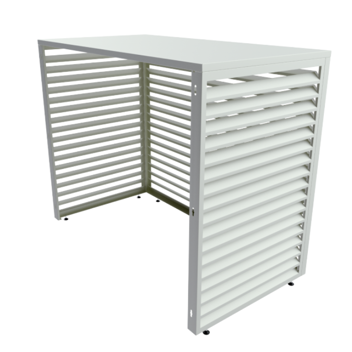 Aircover 1700 - RAL9016 - Luxe (airco) buitenunit omkasting - 170 x 130 x 75 cm Aircover 1700 - RAL9016 - Luxe (airco) buitenunit omkasting - 170 x 130 x 75 cm