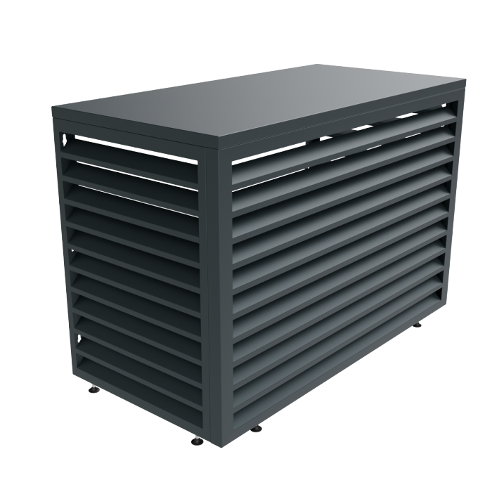 Aircover 1100 - RAL7016 - Luxe (airco) buitenunit omkasting - 110 x 80 x 54 cm Aircover 1100 - RAL7016 - Luxe (airco) buitenunit omkasting - 110 x 80 x 54 cm