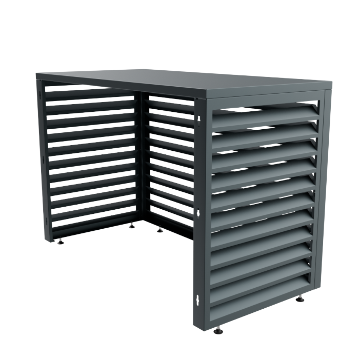Aircover 1100 - RAL7016 - Luxe (airco) buitenunit omkasting - 110 x 80 x 54 cm Aircover 1100 - RAL7016 - Luxe (airco) buitenunit omkasting - 110 x 80 x 54 cm