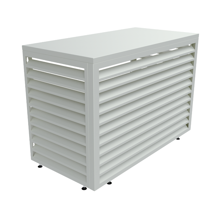 Aircover 1100 - RAL9016 - Luxe (airco) buitenunit omkasting - 110 x 80 x 54 cm Aircover 1100 - RAL9016 - Luxe (airco) buitenunit omkasting - 110 x 80 x 54 cm