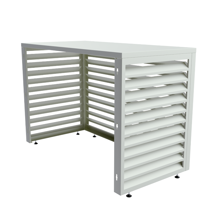 Aircover 1100 - RAL9016 - Luxe (airco) buitenunit omkasting - 110 x 80 x 54 cm Aircover 1100 - RAL9016 - Luxe (airco) buitenunit omkasting - 110 x 80 x 54 cm