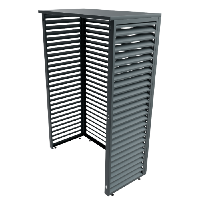 Aircover Sky - RAL7016 - Luxe (airco) buitenunit omkasting - 120 x 160 x 65 cm Aircover Sky - RAL7016 - Luxe (airco) buitenunit omkasting - 120 x 160 x 65 cm