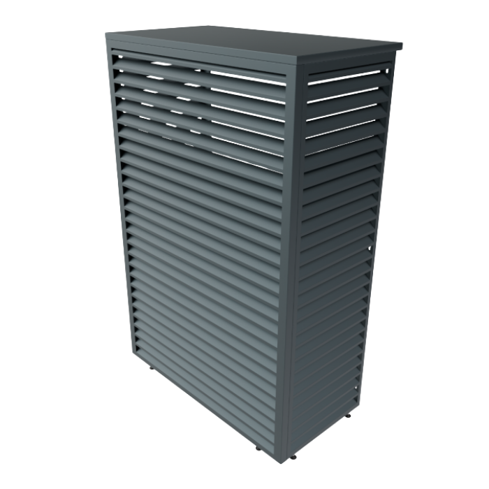 Aircover Sky - RAL7016 - Luxe (airco) buitenunit omkasting - 120 x 160 x 65 cm Aircover Sky - RAL7016 - Luxe (airco) buitenunit omkasting - 120 x 160 x 65 cm