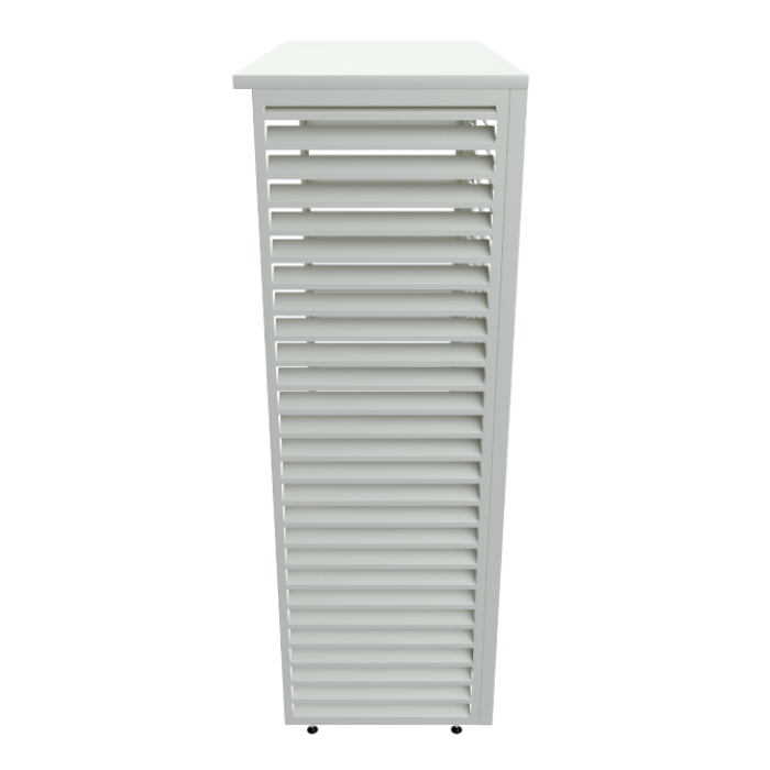 Aircover Sky - RAL9016 - Luxe (airco) buitenunit omkasting - 120 x 160 x 65 cm