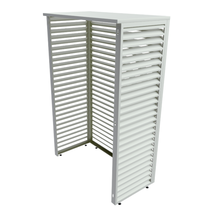 Aircover Sky - RAL9016 - Luxe (airco) buitenunit omkasting - 120 x 160 x 65 cm