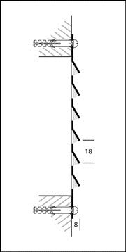 Aluminium schoepenrooster opbouw 300 x 300mm - WIT (1-3030W)