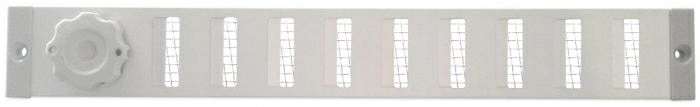 Aluminium afsluitbaar schuifrooster opbouw 370 x 30mm - Geanodiseerd