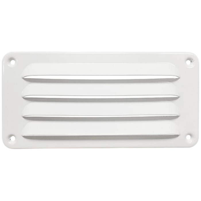 Aluminium schoepenrooster opbouw 180 x 90mm - WIT (1-1809W)