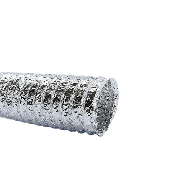 Flexibele ventilatieslang ongeïsoleerd - aluminium - Ø 100mm - lengte 6 meter Flexibele ventilatieslang ongeïsoleerd - aluminium - Ø 100mm - lengte 6 meter