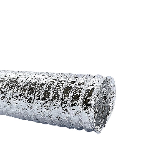 Flexibele ventilatieslang ongeïsoleerd - aluminium - Ø 100mm - lengte 10 meter
