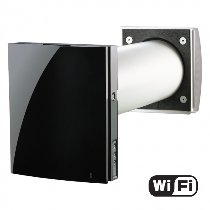 Blauberg VENTO Expert A50-1 WTW unit (WarmteTerugWinning) - WIFI - drie standen - zwart - 50 m3/h 