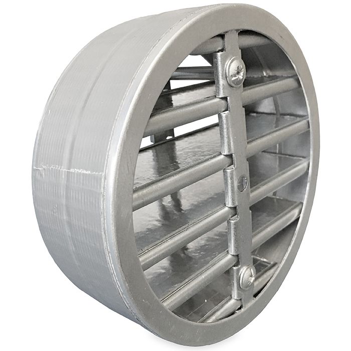 Brandwerend rond lamellenrooster Ø125mm - High Performance (vloer/buitenmuur toepassing) Brandwerend rond lamellenrooster Ø125mm - High Performance (vloer/buitenmuur toepassing)