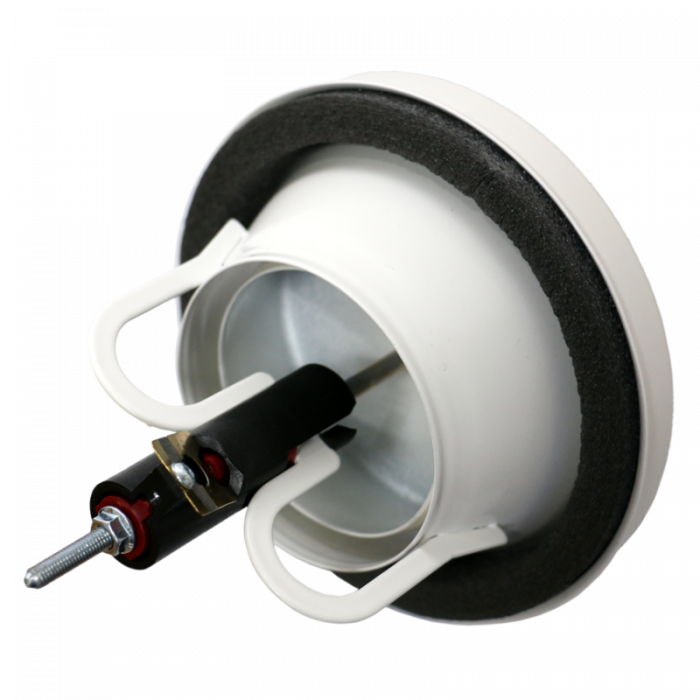 Brandwerend afvoerventiel rond - Ø 125mm - wit