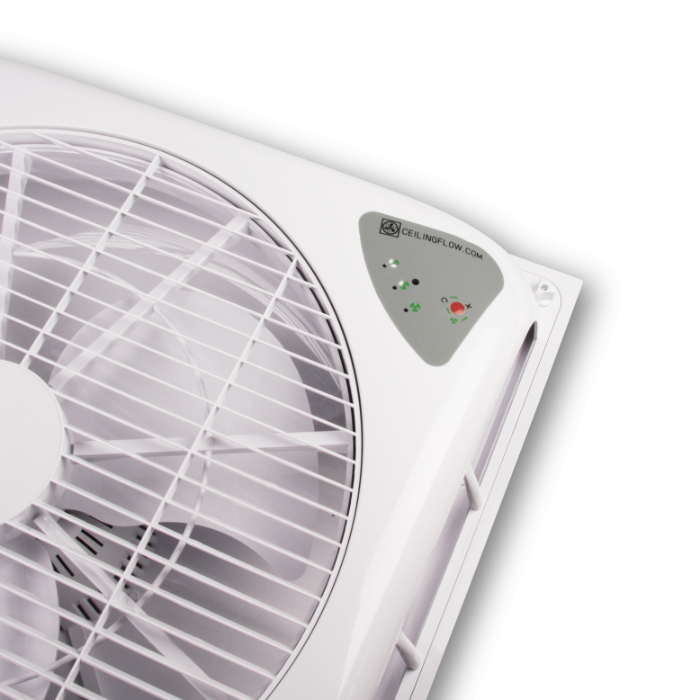 Ceilingflow plafondventilator - 130m3/h - wit - met afstandsbediening